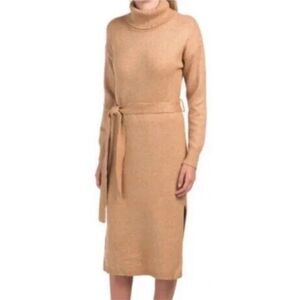 Rachel Zoe Sweater Dress Size Large Midi Camel Color